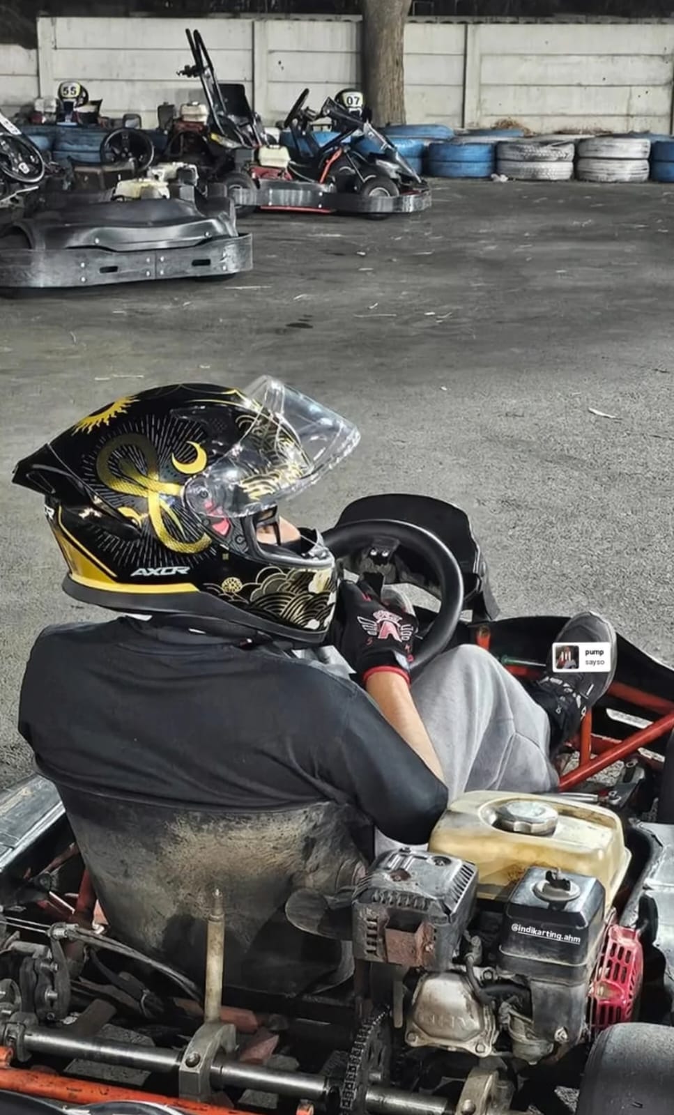 Om Batavia at a karting track
